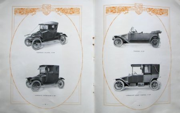 Clement-Bayard Automobiles Modelprogram 1914 Carbrochure (2674)